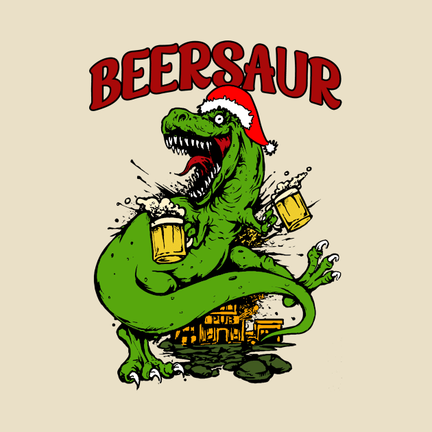 Beersaur (Christmas edition) by Literally Me