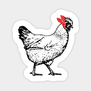 Bandana Hen Magnet