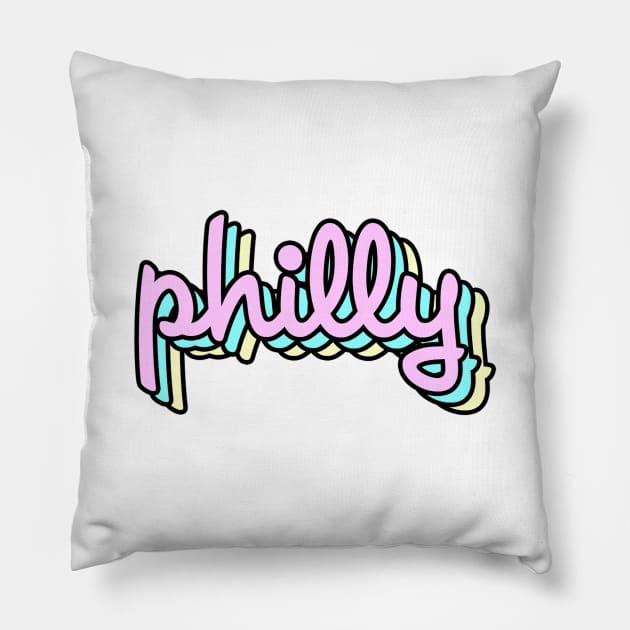 Philly Retro Pillow by lolosenese