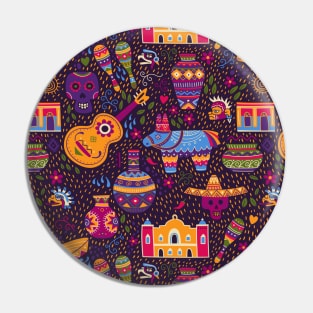 Mexico colorful pattern Pin