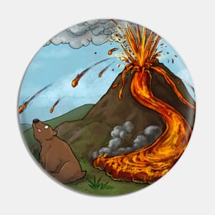 Dumb Bear - Volcano Pin