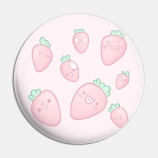 Funny Strawberries - Cute fruit Pin