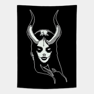 Dark Lady - Gothic Fashion - Pixelart Tapestry