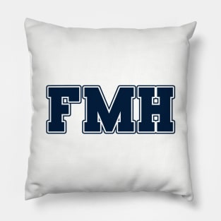 FMH Collegiate - Navy Letters - FMH Collegiate - Navy Letters Pillow