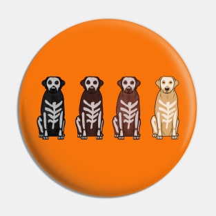 4 Labradors: Halloween Pin