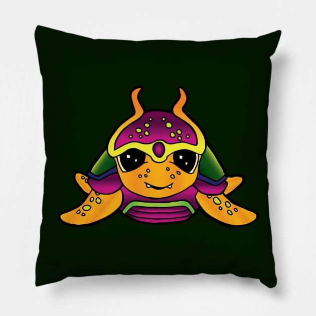 Samurai Turtle Pillow by CreaturePop