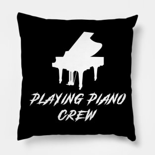 Piano Crew Awesome Tee: Tickling the Ivories with Humor! Pillow