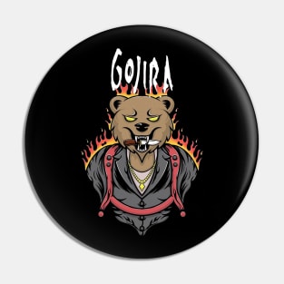 Bear gojira vintage Pin