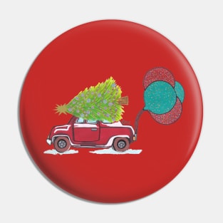 Christmas tree car Pin