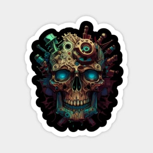 Robot skull Magnet