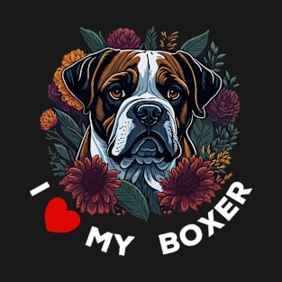 I Love my Boxer Dog T-Shirt