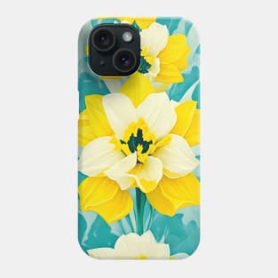 White Yellow Daffodil Fantasy Phone Case