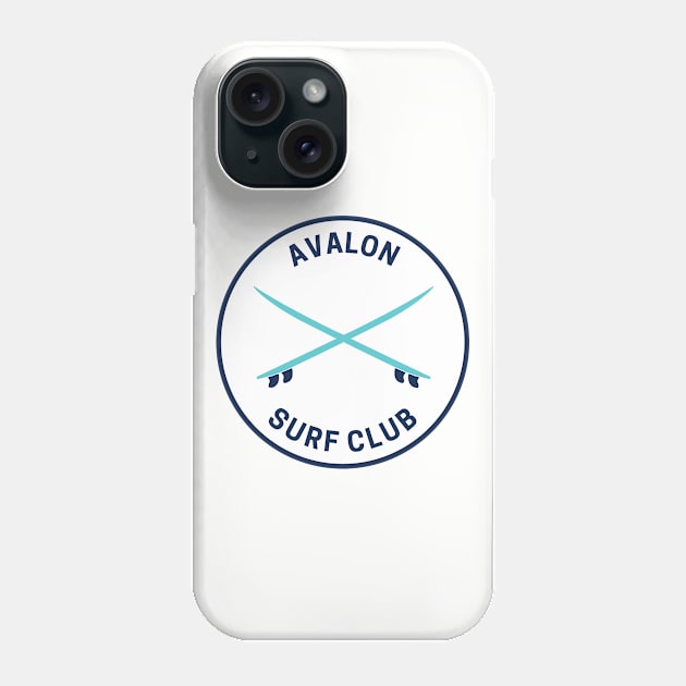 Vintage Avalon Surf Club Phone Case by fearcity