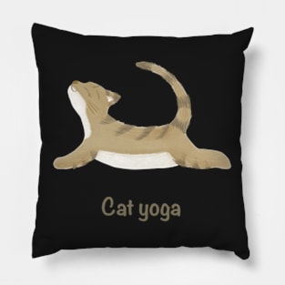 Cat yoga Pillow