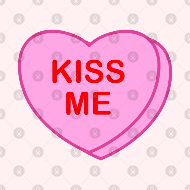 Conversation Heart: Kiss Me by LetsOverThinkIt