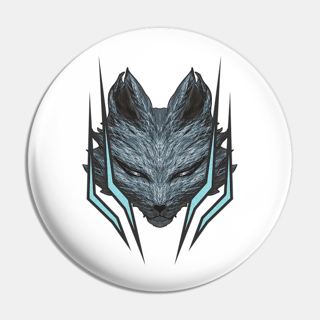 Frost Fox Pin by dreamboxarts