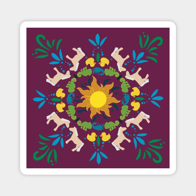 Tangled Mandala Magnet by CyR Design Shop