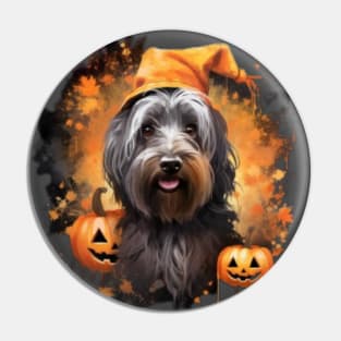 Skye Terrier Halloween Pin