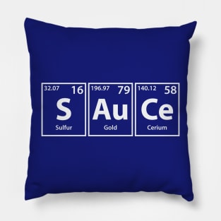 Sauce (S-Au-Ce) Periodic Elements Spelling Pillow