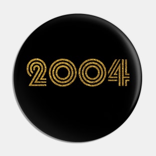 2004 Birth Year Glitter Effect Pin