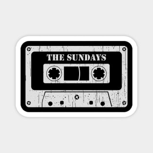 The Sundays - Vintage Cassette White Magnet