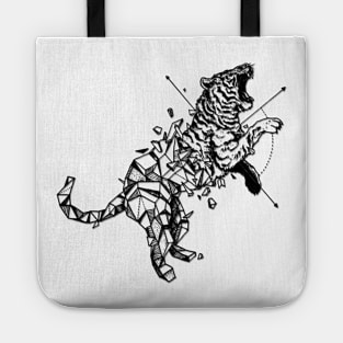 Geometerical Tiger - Tattoo Design Tote