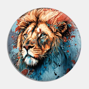 lion face Pin