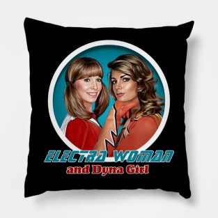 Electra Woman and Dyna Girl Pillow