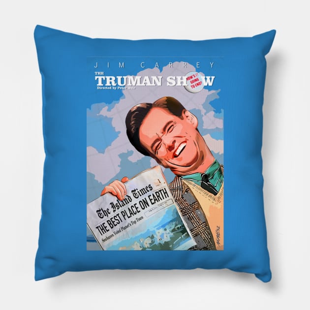 The Truman Show Fan Art Poster Full Pillow by Nonesz Workshop