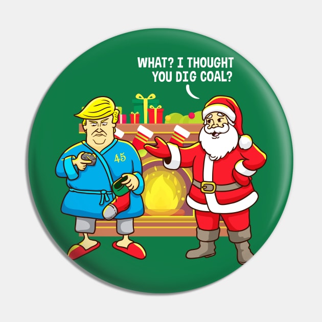 Christmas Santa Trump Pin by E
