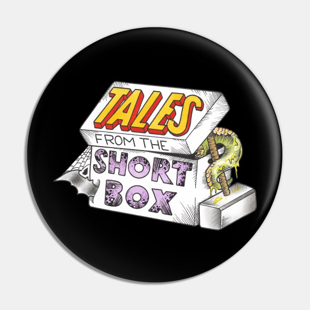 Tales From The Short Box Logo Pin by Dueling Genre