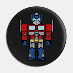 Retro Optimus Prime Pin