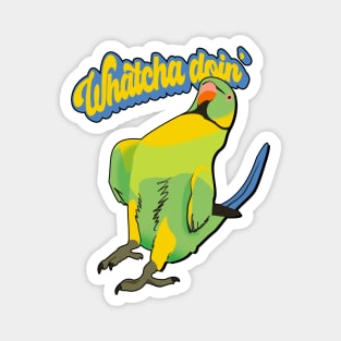 Talking Indian Ringneck Birb Meme Magnet