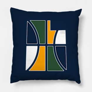 Jazz Basketball Pillow