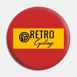 Retro cycling Pin