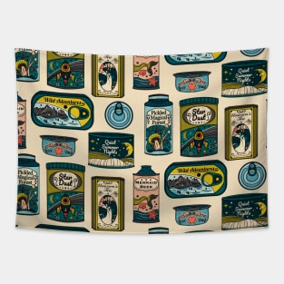 Magical Vintage Tin Cans Tapestry
