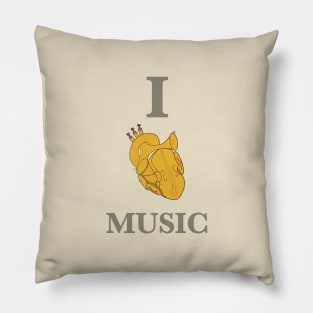 I Love Music Pillow