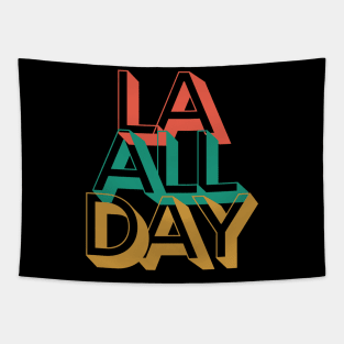 LA All Day Los Angeles California Retro Vibe Tapestry