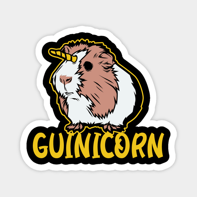 Guinea Pig Unicorn Tee cute rodent furry wheek Magnet by biNutz