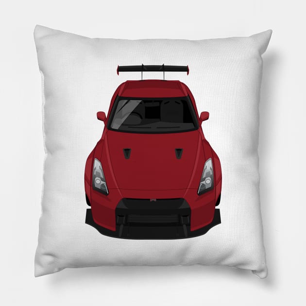 GTR R35 2007-2016 Body Kit - Solid Red Pillow by jdmart