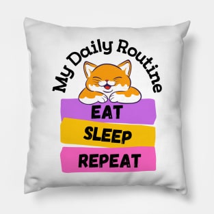 My Daily Routine Pillow