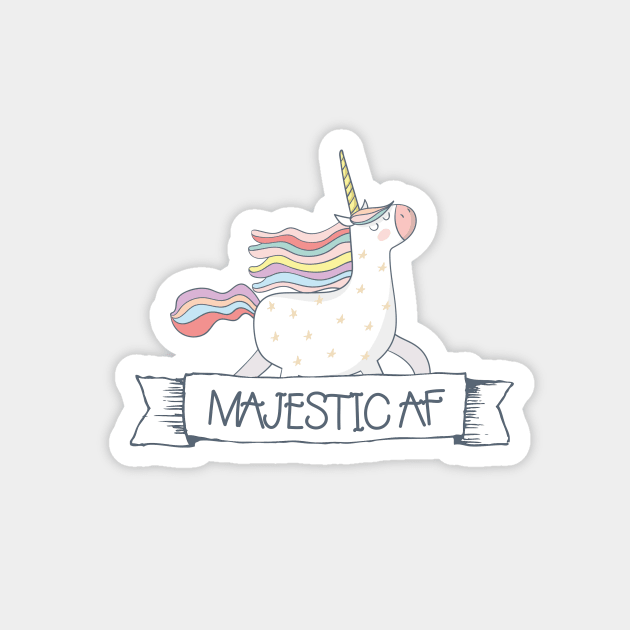 Magestic AF Unicorn Magnet by crazycanonmom