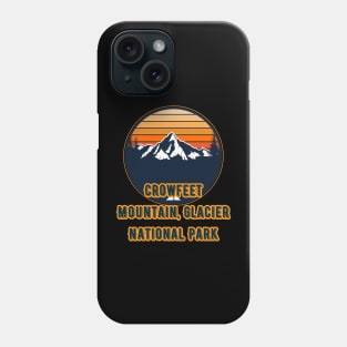 Crowfeet Mountain, Glacier National Park Phone Case