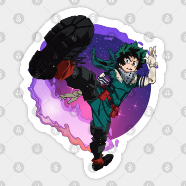 Deku Izuku Midoriya My Hero Academia Deku My Hero Academia Sticker Teepublic Deku vs muscular | my hero academia.