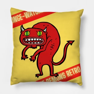 Night Of The Demons Podcast Art Pillow