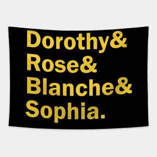 Funny Names x Golden Girls (Gold) Tapestry