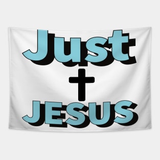 Just Jesus Religious Christian Tapestry