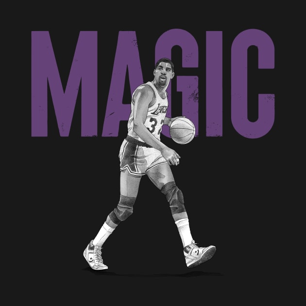 Magic Johnson Purple 86 by Dibenedetto