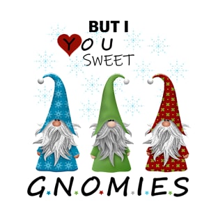 Funny merry christmas and happy new years with sweet gnomies T-Shirt