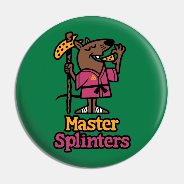 Master Splinters Pizza Pin by harebrained